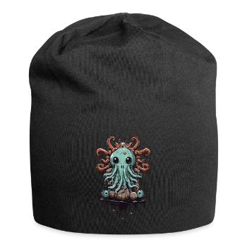 Conception mignonne de monstre visqueux Halloween - Bonnet en jersey - noir - Devant