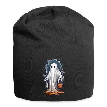 Halloween sorcière heure fantôme à la recherche de bonbons - Bonnet en jersey - noir - Devant