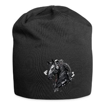 Mecha Tier Tiger Wolf Fuchs Pferd Cyborg - Jersey-Beanie - Schwarz - Vorne