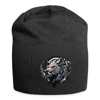 Mecha Animal : tigre, loup, renard, dinosaure, - Bonnet en jersey - noir - Devant