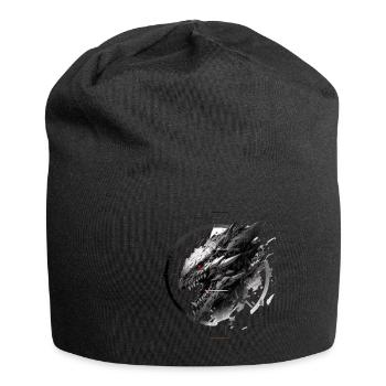 Mecha Tier Tiger Wolf Fuchs Drache Cyborg - Jersey-Beanie - Schwarz - Vorne