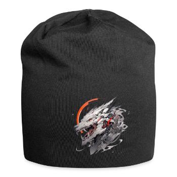 Mecha Animal : tigre, loup, renard, dinosaure, - Bonnet en jersey - noir - Devant