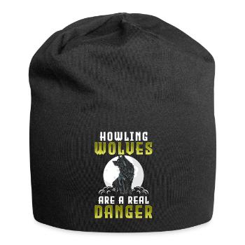 Wolf Mystik Mond - Jersey-Beanie - Schwarz - Vorne