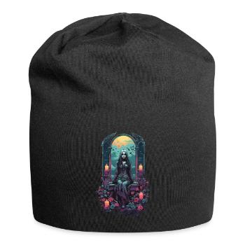Occult Gothic Witch Magical Gloomy Halloween - Jersey Beanie - black - Front