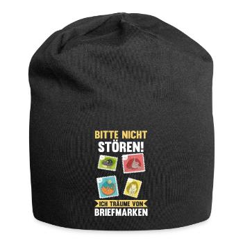 Philatelie Briefmarkensammlung Briefmarkensammler - Jersey-Beanie - Schwarz - Vorne