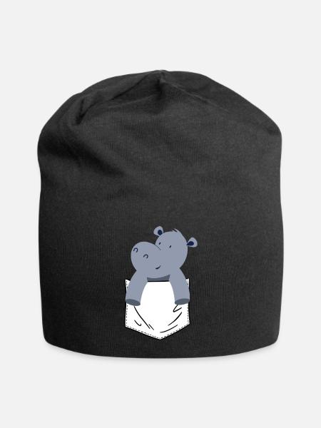 Hippopotame Hippopotame - Bonnet en jersey - noir