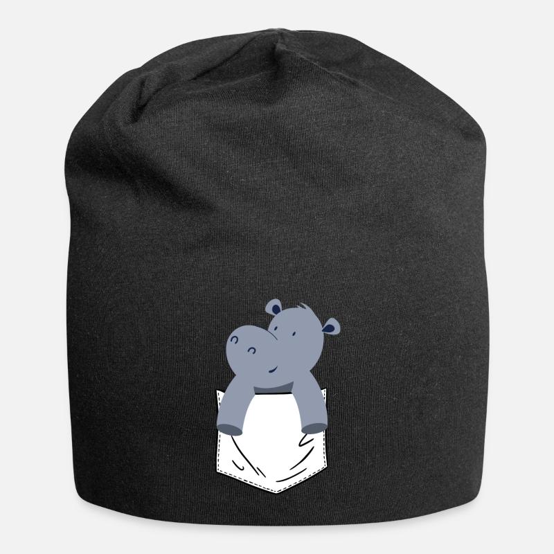 Hippopotame Hippopotame - Bonnet en jersey - noir