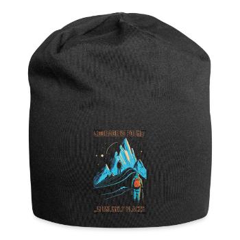 The Alpinist Design - Jersey Beanie - black - Front