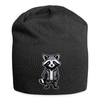 Cool Raccoon - Jersey Beanie - black - Front