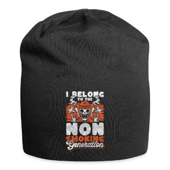 Aufhören Disziplin - Jersey-Beanie - Schwarz - Vorne