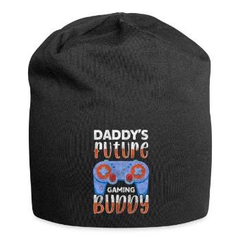 Bébé Papa Amour Ventre - Bonnet en jersey - noir - Devant