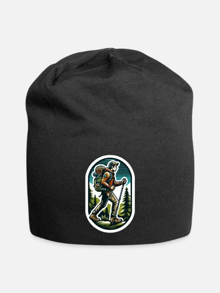 Wanderlust Adventure - Jersey-Beanie - Schwarz