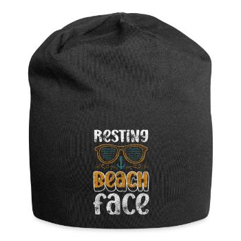 Vacation, Waves, Breeze, Island - Jersey Beanie - black - Front