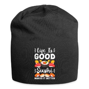 Sushi Rice Delicious - Jersey Beanie - black - Front