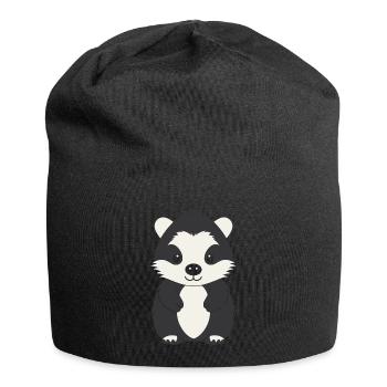 Bébé blaireau - Bonnet en jersey - noir - Devant