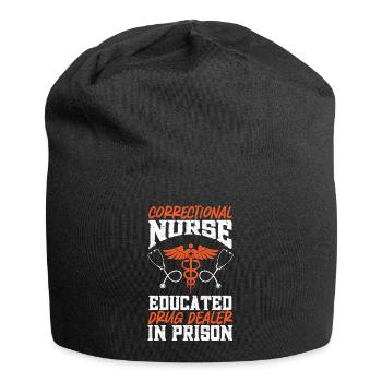 Krankenschwester Strafvollzug Gefängnis - Jersey-Beanie - Schwarz - Vorne