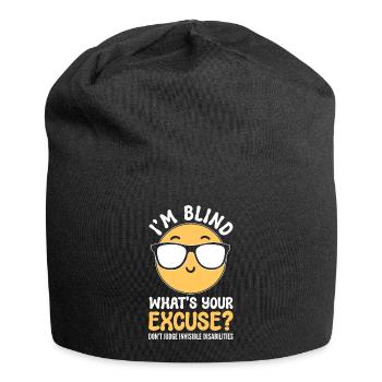 Sehbehindert Augenarzt - Jersey-Beanie - Schwarz - Vorne