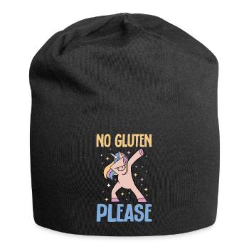 Sans gluten Intolérance au gluten - Bonnet en jersey - noir - Devant