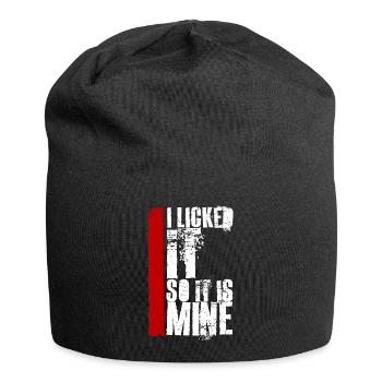 Je l’ai léché pour que ce soit le mien drôle de dire effronté - Bonnet en jersey - noir - Devant