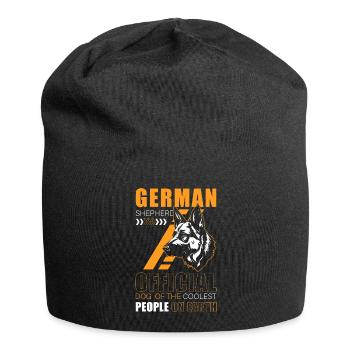 Hund Schutzhund Rassehund Diensthund - Jersey-Beanie - Schwarz - Vorne