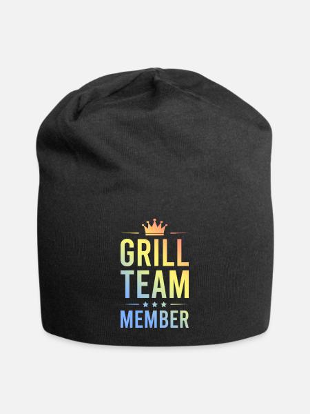 Grill Team Bunt - Jersey-Beanie - Schwarz