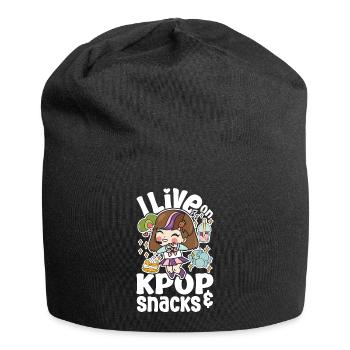 Design coréen amusant - Un incontournable pour la K-Pop - Bonnet en jersey - noir - Devant