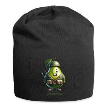 @SoldierPear - Jersey-Beanie - Schwarz - Vorne