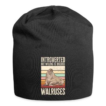Walross - Jersey-Beanie - Schwarz - Vorne