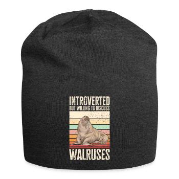 Walross - Jersey-Beanie - Anthrazit - Vorne