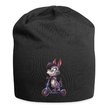 Esel Roller - Jersey-Beanie - Schwarz - Vorne