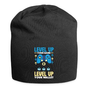 Cryptocurrency Rewards Gaming Blockchain Gamer - Jersey-Beanie - Schwarz - Vorne