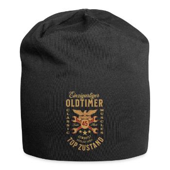 45. Geburtstag Oldtimer TOP ZUSTAND - Jersey-Beanie - Schwarz - Vorne