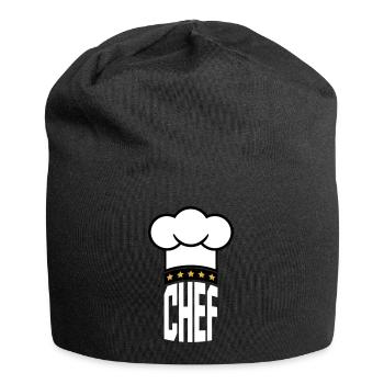 Toque de chef 5 étoiles Le Chef Kitchen Master - Bonnet en jersey - noir - Devant