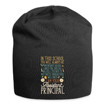 Deputy Principal - Jersey Beanie - black - Front