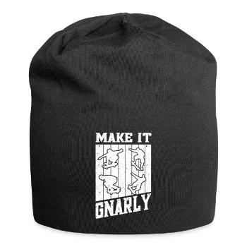 Art de skateboard pour garçons filles hommes cadeaux de skateboard - Bonnet en jersey - noir - Devant