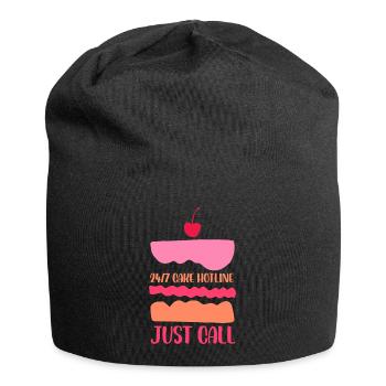 Cake Hotline Just Call Pasty Baking Cake Artist - Jersey-Beanie - Schwarz - Vorne