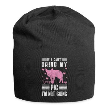 Teacup pig zucht - Jersey-Beanie - Schwarz - Vorne