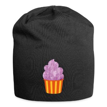 Cream Cream Mug Strips Purple Summer Cream - Jersey Beanie - black - Front