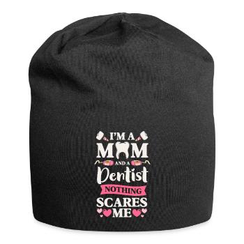 Arzt Bohrer Zahnspange - Jersey-Beanie - Schwarz - Vorne