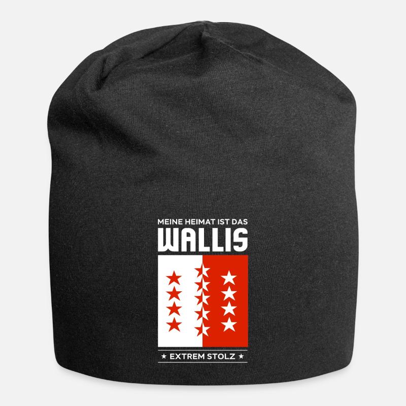 Valais - Bonnet en jersey - noir