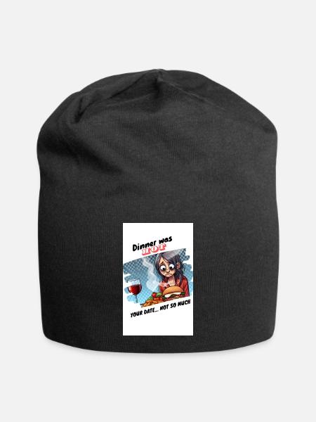 Falsches Datum - Jersey-Beanie - Schwarz