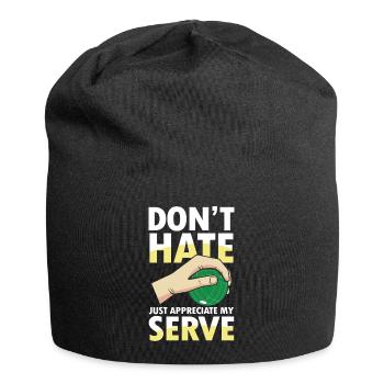 Just Appreciate My Serve - Jersey-Beanie - Schwarz - Vorne