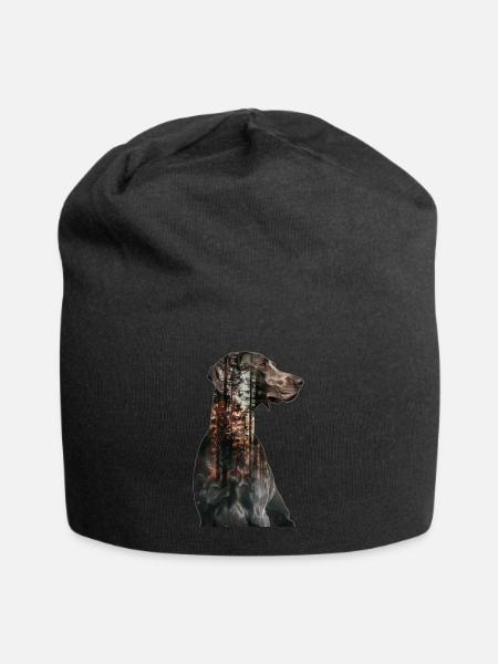 Weimaraner - Jersey-Beanie - Schwarz