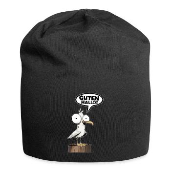 Guten Hallo Lustiger Spruch Witzig Spruch - Jersey-Beanie - Schwarz - Vorne