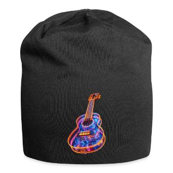 Ukulele - Jersey-Beanie - Schwarz - Vorne