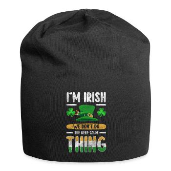 Pub Urlaubsreif Reise Grün - Jersey-Beanie - Schwarz - Vorne