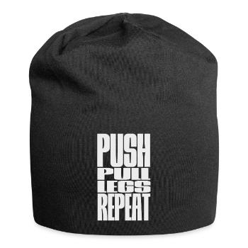 PUSH PULL LEGS REPEAT - Jersey Beanie - black - Front