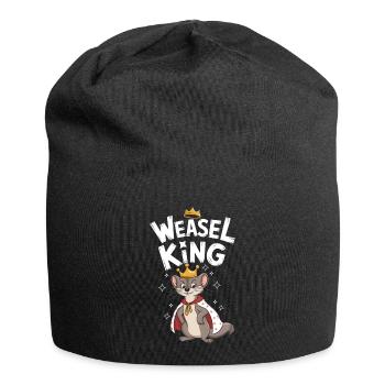Wiesel - Jersey-Beanie - Schwarz - Vorne