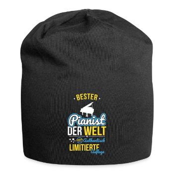Bester Pianist der Welt - 100% Authentisch - Jersey-Beanie - Schwarz - Vorne
