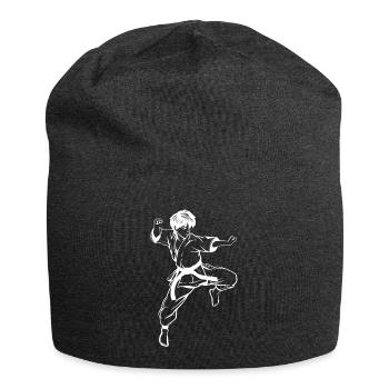 Karate Junge Skizze - Jersey-Beanie - Anthrazit - Vorne
